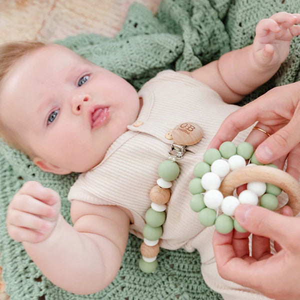 OB Designs Eco Friendly Teether Toy - Sage
