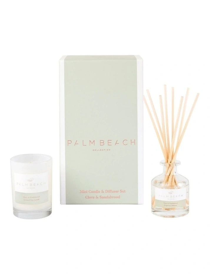 Clove & Sandalwood - Palm Beach Collection Mini Candle & Diffuser Pack