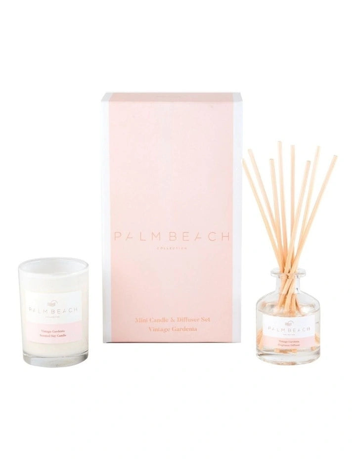 Vintage Gardenia - Palm Beach Collection Mini Candle and Diffuser Pack