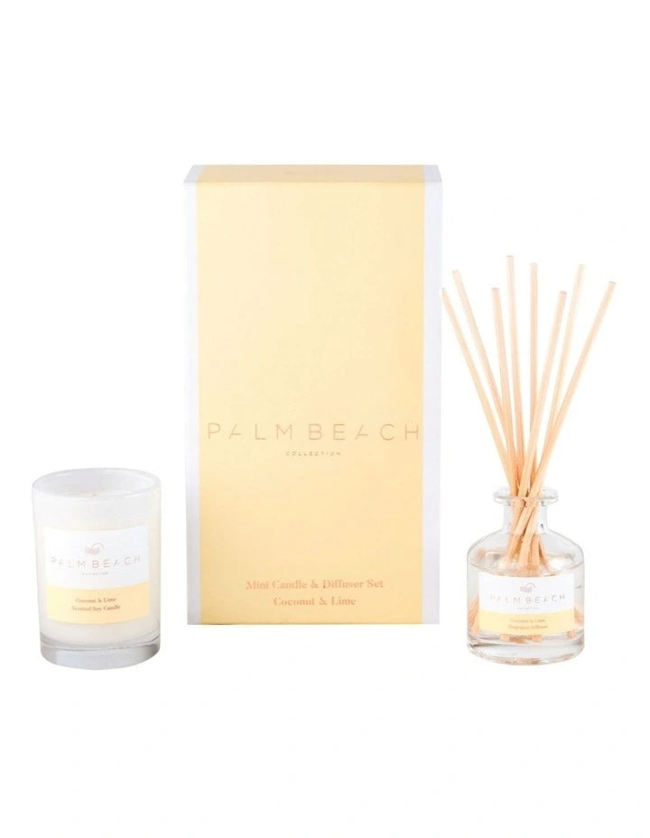Coconut and Lime - Palm Beach Collection Mini Candle and Diffuser Pack